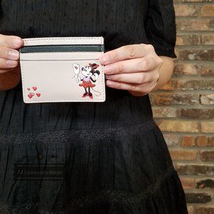 Kate Spade Minnie MOUSE Card Holder Slim BEIGE